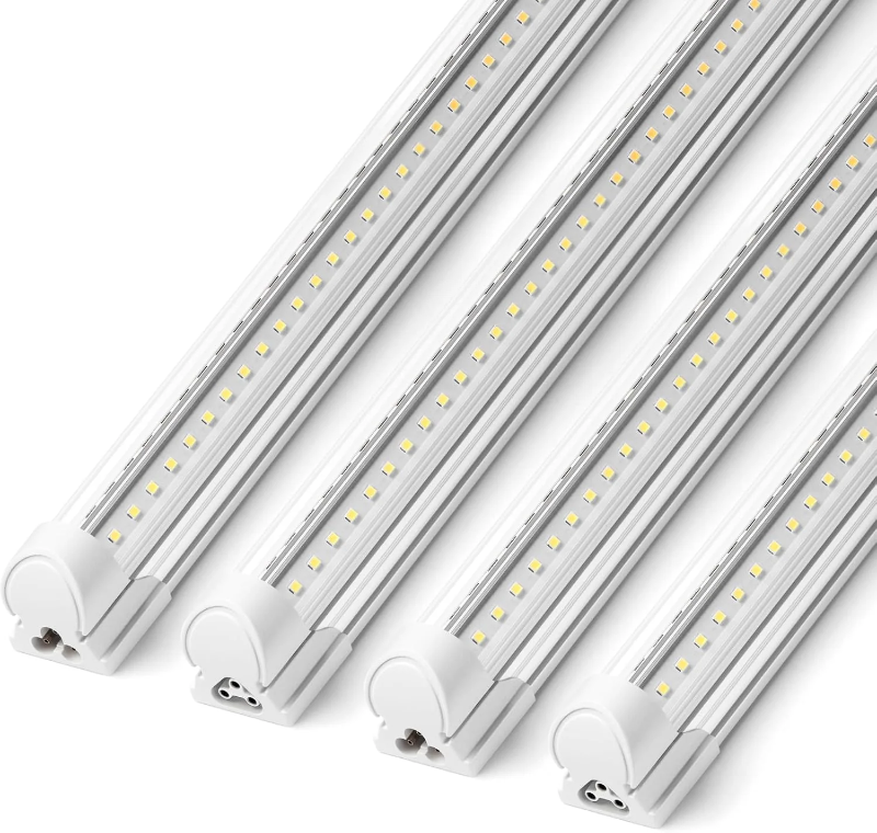 Photo 1 of 10 pack  T8 72W LED Shop Lights 8FT 5000K  | Clear Cover & V Shape Tube | BAX72