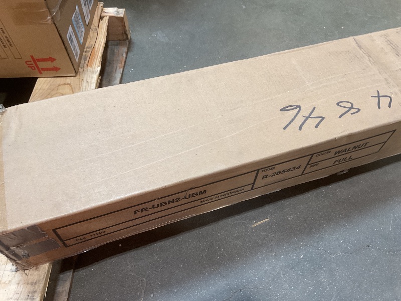 Photo 1 of ***FOR PARTS/ MISSING ASSEMBLY PIECES*** Afi full size bed in walnut color