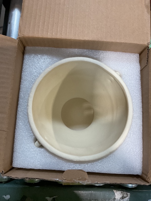 Photo 1 of ***SEE PHOTOS/ STOCK PHOTO FOR SHAPE & COLOR LIKENESS*** Cream / off White Flower pot