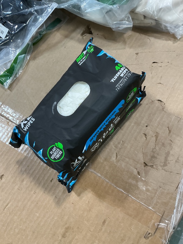 Photo 1 of **TOP BAG IS OPEN**DUDE Wipes MentHOLE XXtreme - Menthol Infused Extra-Large Flushable Wipes - 3 Pack, 144 Count - Infused with Vitamin E, Aloe, and Menthol for a Cooling Sensation - Septic and Sewer Safe