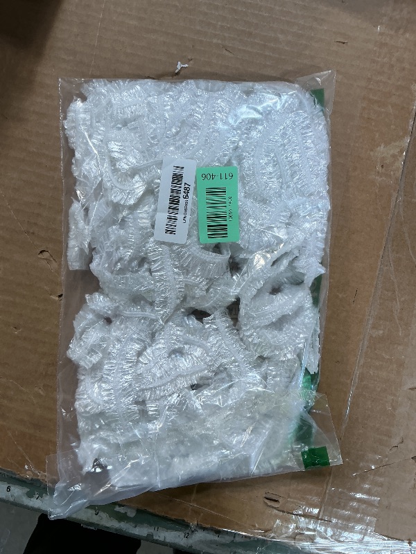 Photo 1 of 100pcs Plastic Bowl Covers,Elastic Reusable Food Covers,Shower Caps for Sourdough Bread Proofing,Outdoor Disposable Plastic Wrap for Food Storage,Fits Bowls Up to 11"