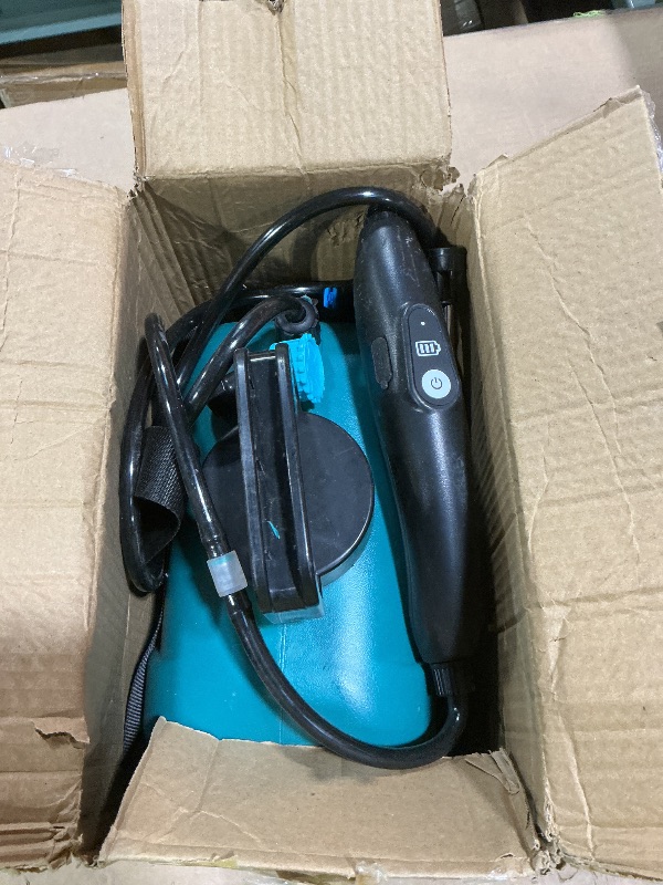 Photo 1 of 2 Gallon Battery Powered Garden Sprayer, Electric Sprayer with USB Rechargeable Handle, 3 Mist Nozzles, Retractable Wand, Water Pump Sprayers with Adjustable Shoulder Strap for Yard, Lawn and Garden