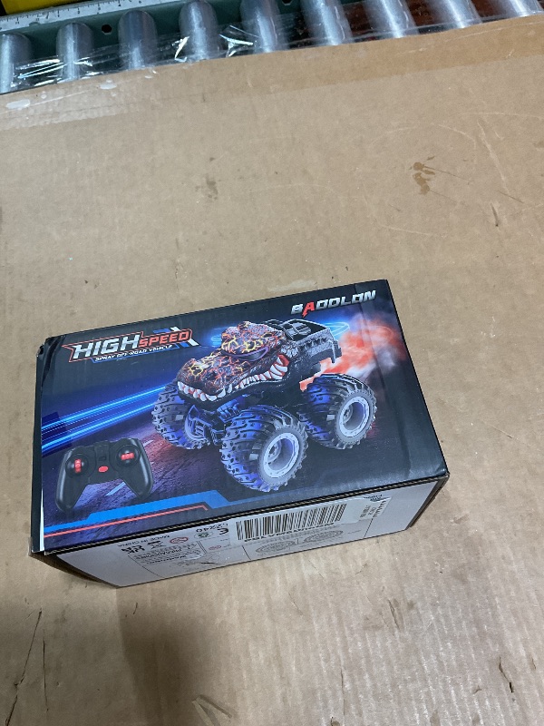 Photo 1 of *** MISSING REMOTE ***Remote Control Monster Car, 2.4GHz RC Crocodile Monster Truck Toys for 3 4 5 6 7 8 Years Old Boys Kids, All Terrain RC Truck Off Road with Spray, Light, Rechargeable Battery, Christmas Birthday Gifts