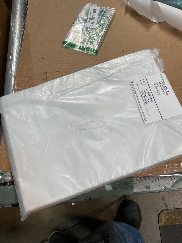 Photo 1 of 100Pcs Self Adhesive Display Pockets - 8.5 x 11 Inch Paper Sleeves for Wall and Door Communication, Clear Adhesive Sheet Protectors for Office, School, Box Posting Signs