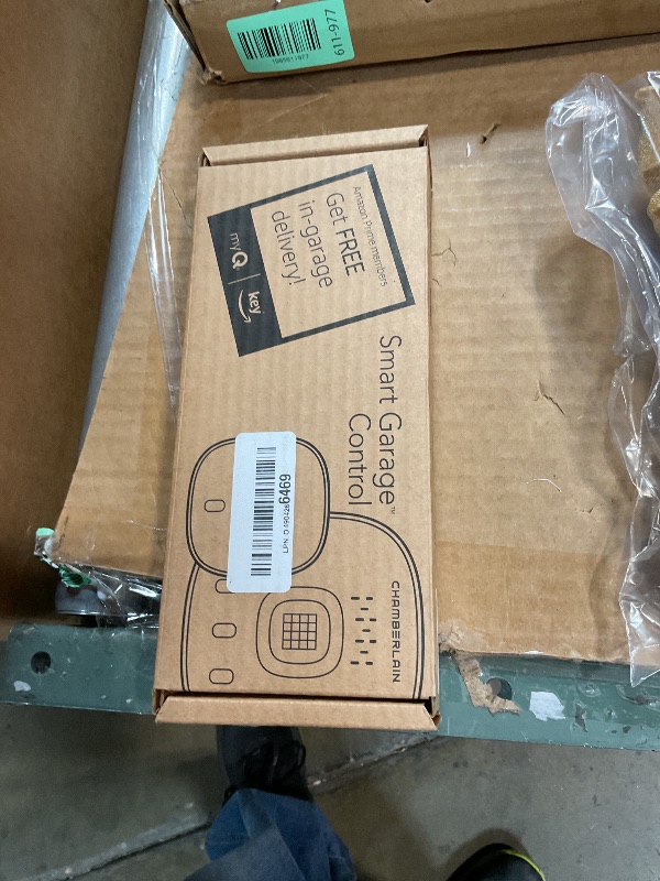 Photo 1 of *MISSING HUB* CHAMBERLAIN Smart Garage Control - Wireless Garage Hub and Sensor with Wifi & Bluetooth - Smartphone Controlled, myQ-G0401-ES, White