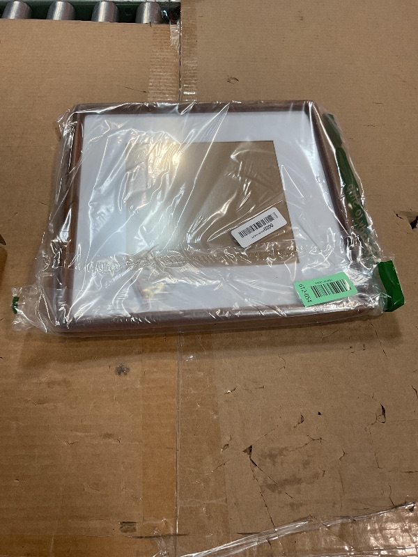 Photo 1 of 12x12 Picture Frame, Solid Walnut Wood 12x12 Square Frame with HD Tempered Glass, USA-Sourced Hard Wood 12 by 12 Photo Frame for Wall Display, 12"x12" Picture Frame Matted to 8x8, Natural Walnut Color