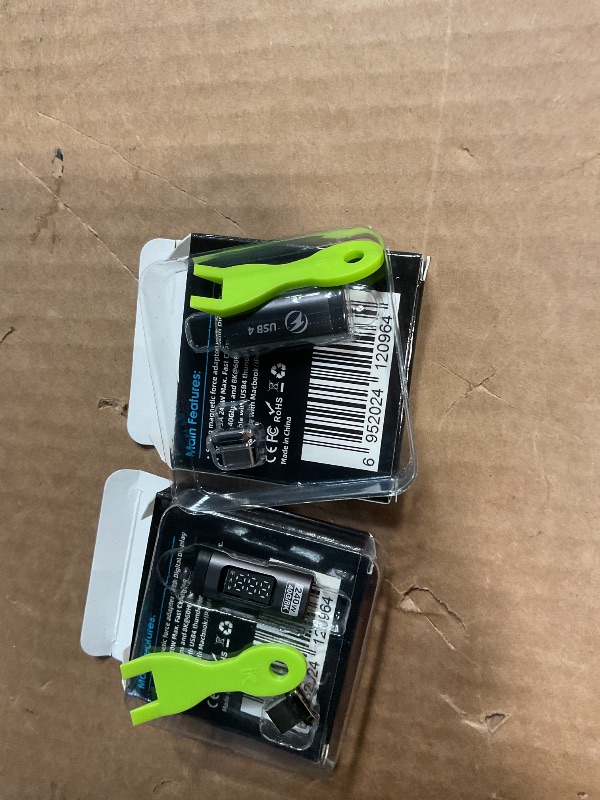 Photo 1 of 240W Digital Display USB C Magnetic Adapter 2Pack, 24Pin Straight USB C Power Meter Tester, Support Voltage, Current and Power Smart LED Display PD 240W, 40Gbps 8K 60Hz Video for 16/15, iPad, MacBook