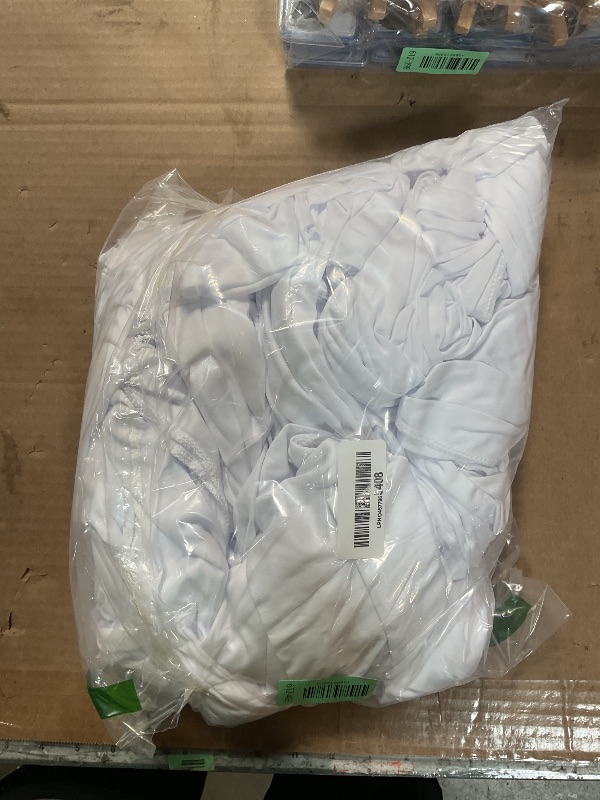 Photo 1 of 10ftx12ft Wrinkle Free White Backdrop Curtain, 2 Panels 12FT Height White Wedding Backdrop Drapes, Silky Polyester Back Drop Cloth for Birthday Photography Background Party Backdrop Draping