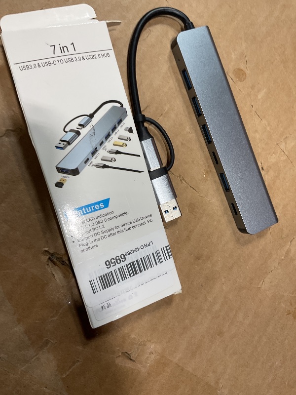 Photo 1 of ?Upgrade? USB C/USB Hub, BERLAT Aluminum 7 in 1 USB C & USB Hub with USB 3.0, USB 2.0 Ports for PC/Laptops/MacBook Pro/Air/iMac/iPad and More Devices