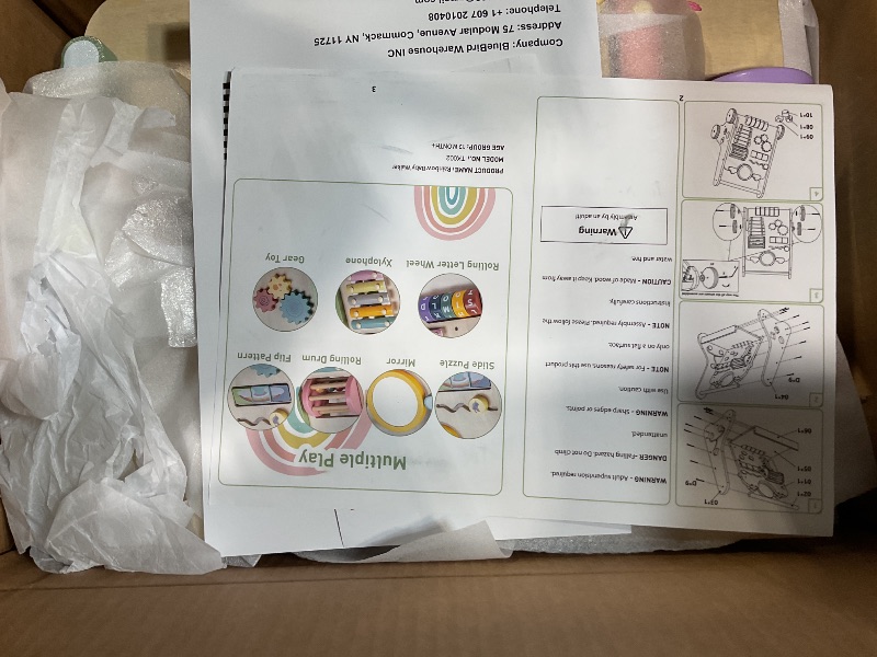 Photo 1 of **MISSING ASSMEBLY PIECES/POSSIBLY FOR PARTS** Baby Push Walker, Wooden Baby Walker with Wheels, Montessori Push Walker for Babies 10-12 Months, Adjustable Speed Push Walking Toys for Boys&Girls 1 Year Old, Christmas Birthday Gifts for Toddler
