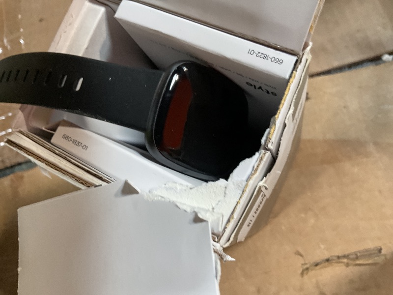 Photo 1 of **FOR PARTS ONLY NON-FUNCTIONAL** Fitbit Versa 4 Fitness Smartwatch with Daily Readiness, GPS, 24/7 Heart Rate, 40+ Exercise Modes, Sleep Tracking and more, Black/Graphite, One Size (S & L Bands Included)