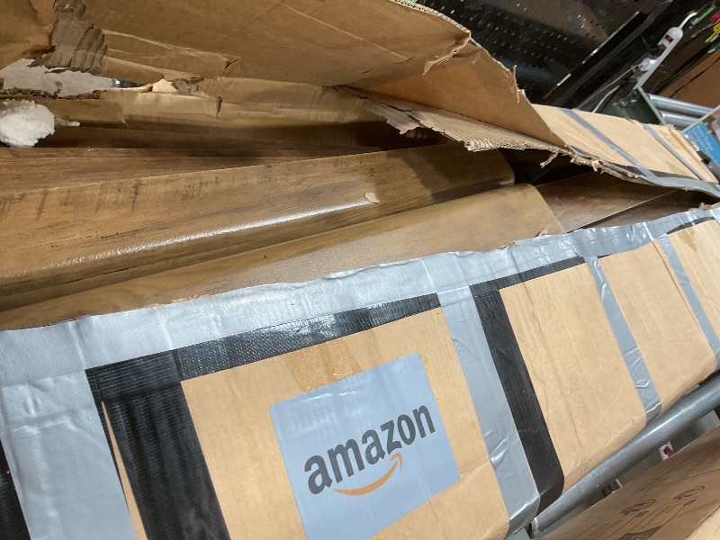 Photo 1 of ***FOR PARTS ONLY/ MISSING ASSEMBLY PIECES*** Tribesigns 63 Inch Entryway Console Table, 2-Tier Farmhouse Narrow Sofa Table Behind Couch, Accent Entrance Console Furniture for Entryway, Foyer, Hallway, Rustic Brown