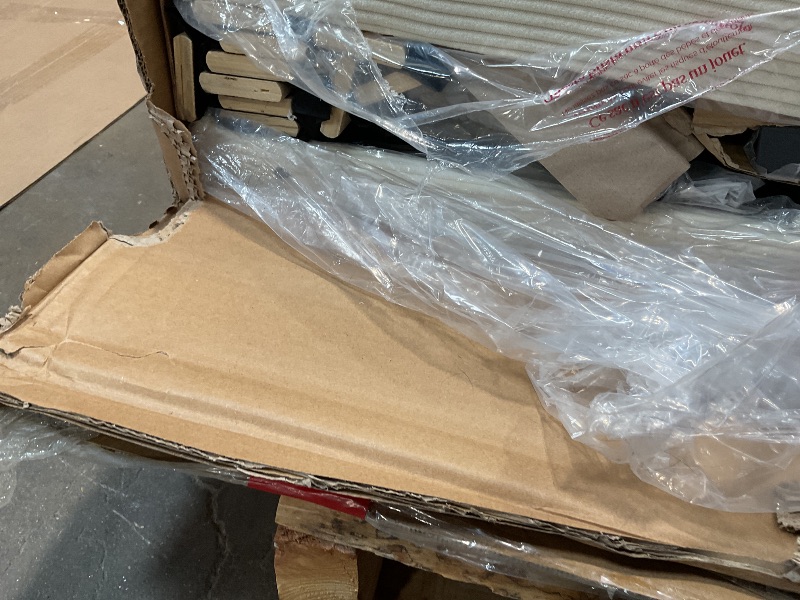 Photo 1 of ***partial set
GarveeHome Queen Bed Frame, Upholstered Platform Corduroy Bed Frame with Vertical Channel Tufted Wingback Headboard, Strong Wooden Slats, No Box Spring Needed, Easy Assembly, Creamy Beige