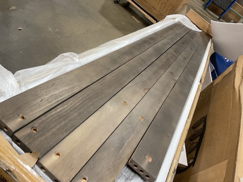 Photo 1 of ** PARTIAL SET/ BOX 1 OF 2** Merax Twin Size Murphy Bed with LED Light, can be Folded into a Cabinet, Hidden Wall Cabinet Murphy Bed for Bedroom Living Room Guest Room, Brown