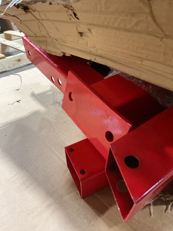 Photo 1 of **SCRAPES/DIRT**2 Ton Folding Hydraulic Engine Hoist, Folding Engine Shop Crane Hoist Lift, Heavy Cherry Picker with 6 Wheels for Garage, Workshop,Cherry