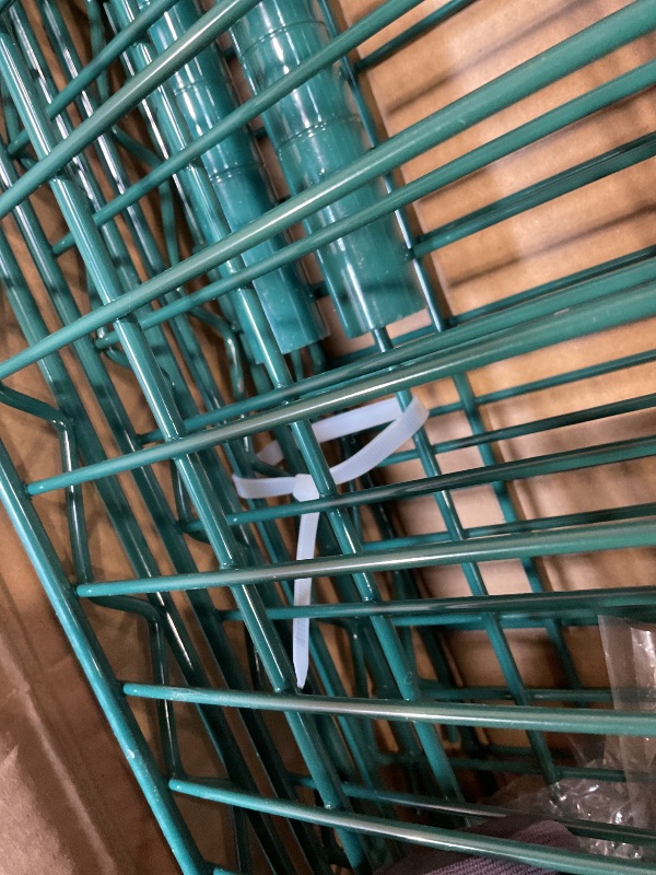 Photo 1 of **SCRAPES**Nexel Economy Wire Shelving Starter Unit, 4 Tier, Green Epoxy, 24"W, x 48"L, x 74"H (VP24487G)