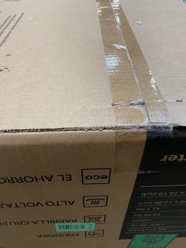 Photo 1 of *** BAKE & FRY FUNCTION IS NON-FUNCTIONAL/ RECOMENEDED FOR PARTS ONLY*** Toshiba Air Fryer Combo 4-in-1 Countertop Microwave Oven, Smart Sensor, Convection, Mute Function, Position Memory 13.6" Turntable, 1.5 Cu Ft, 1000W, Silver, ML-EC42P(SS)
