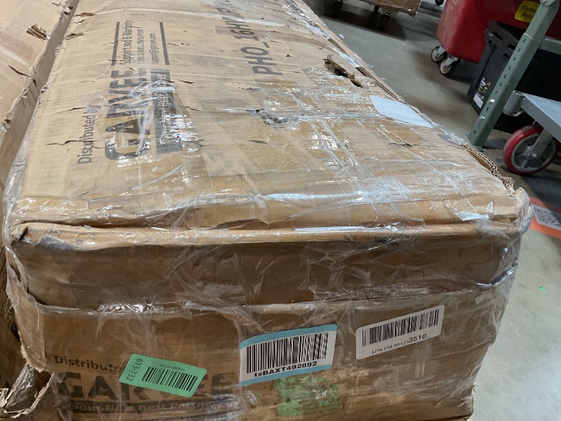 Photo 1 of **MINIR CORNER DAMAGE**GarveeHome Rattan 6 Drawer Dresser for Bedroom, Large Double Dresser with Deep Drawers, Long Wooden Chest of Drawers for Closet with Wide Top, for Living Room, Hallway, Kids Room, Black