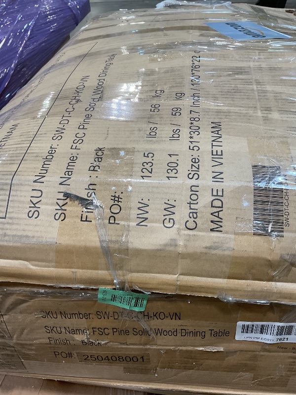 Photo 1 of **SCRAPES/SCRATCHES**Breakfast Nook Table Set - Corner Kitchen Dining Table Set for 4-6 People, Solid Pine Wood Modern Farmhouse Dining Room Set with L-Shaped Bench, Space-Saving for Small Spaces & Apartments, Black