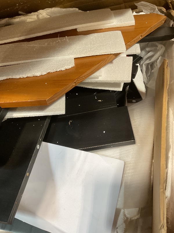 Photo 1 of **SCRAPES/SCRATCHES**Breakfast Nook Table Set - Corner Kitchen Dining Table Set for 4-6 People, Solid Pine Wood Modern Farmhouse Dining Room Set with L-Shaped Bench, Space-Saving for Small Spaces & Apartments, Black