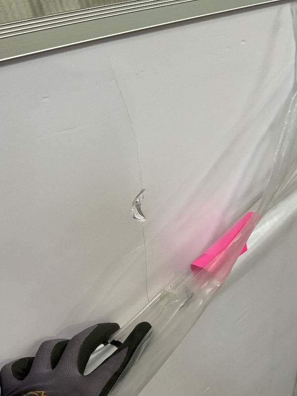 Photo 1 of **DENTS, SCRATCHES AND CRACKING**VIZ-PRO Dry Erase Board/Magnetic Whiteboard, 60 x 48 Inches, Large Wall Mounted Board for School Office and Home 5' x 4'