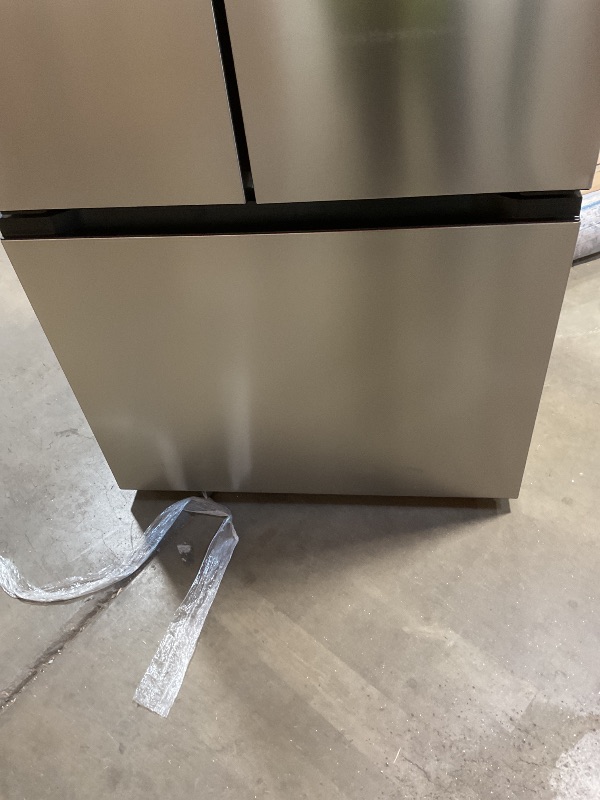 Photo 1 of **DIRT/SCRATCHES**Hamilton Beach HBF1662 French Door Full Size Counter Depth Refrigerator with Freezer Drawer, 16.6 cu ft, Stainless