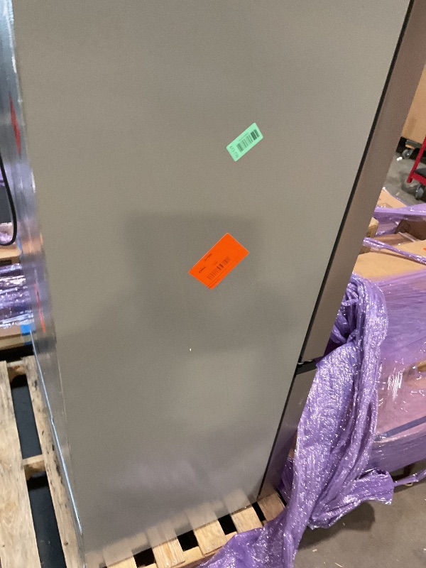 Photo 1 of **DIRT/SCRATCHES**Hamilton Beach HBF1662 French Door Full Size Counter Depth Refrigerator with Freezer Drawer, 16.6 cu ft, Stainless