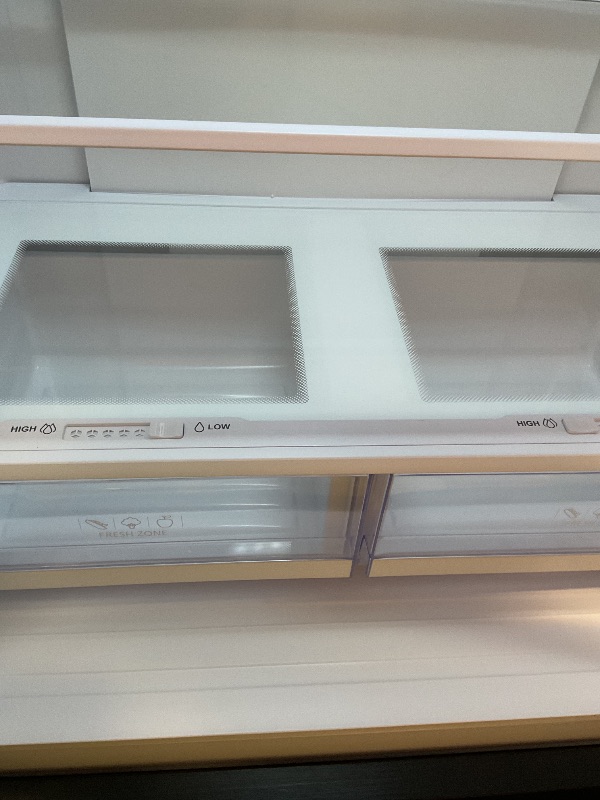 Photo 1 of **DIRT/SCRATCHES**Hamilton Beach HBF1662 French Door Full Size Counter Depth Refrigerator with Freezer Drawer, 16.6 cu ft, Stainless