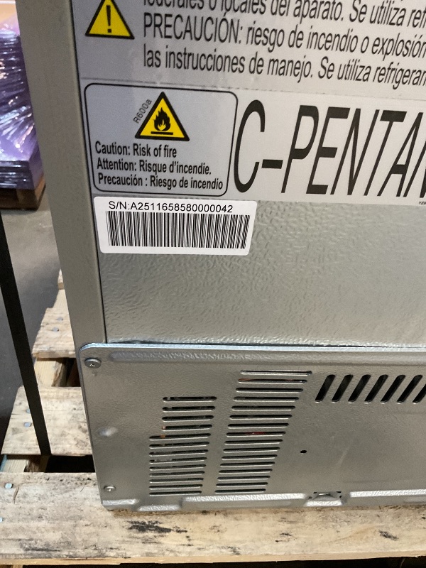 Photo 1 of **DIRT/SCRATCHES**Hamilton Beach HBF1662 French Door Full Size Counter Depth Refrigerator with Freezer Drawer, 16.6 cu ft, Stainless