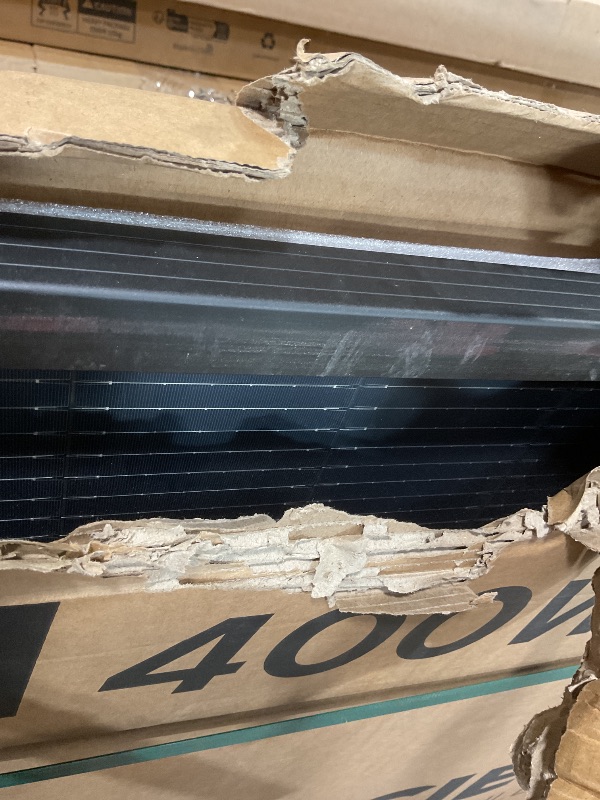 Photo 1 of **DENT AND SCRAPES ON FRAME**EPOCH 400W Bifacial Solar Panels,N-Type Class A 12/24 Volt Monocrystalline Solar Panel, High-Efficiency Waterproof Solar Module for RV Camping, Boat, Marine,Off-Grid