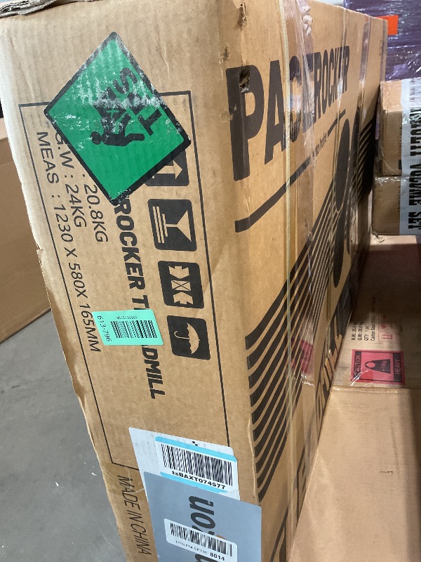 Photo 1 of **SCRAPES/DIRT**PACEROCKER Walking Pad Treadmill - 12% 9-Level Auto Incline System - 450 lbs Heavy Duty Capacity (204.1 kg) - Bluetooth Speaker - LED Display - Under Desk Design - 5 MPH (8 km/h)