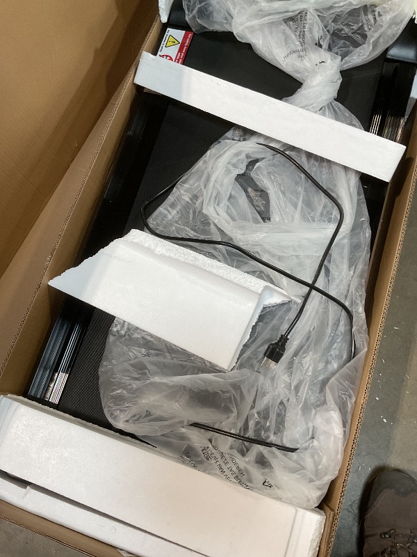 Photo 1 of **SCRAPES/DIRT**PACEROCKER Walking Pad Treadmill - 12% 9-Level Auto Incline System - 450 lbs Heavy Duty Capacity (204.1 kg) - Bluetooth Speaker - LED Display - Under Desk Design - 5 MPH (8 km/h)