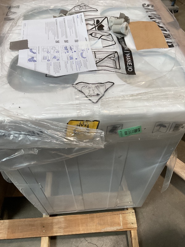 Photo 1 of **SCRAPES ON THE SIDE**Samsung 4.0 cu. ft. Electric Dryer, Compact Clothes Drying Machine, Stackable for Small Spaces w/Sensor Dry, 12 Preset Cycles, Reversible Door, Internal Drum Light, DV25B6900EW/A2, White