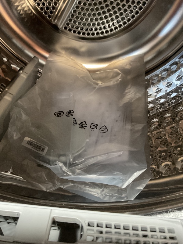 Photo 1 of **SCRAPES ON THE SIDE**Samsung 4.0 cu. ft. Electric Dryer, Compact Clothes Drying Machine, Stackable for Small Spaces w/Sensor Dry, 12 Preset Cycles, Reversible Door, Internal Drum Light, DV25B6900EW/A2, White