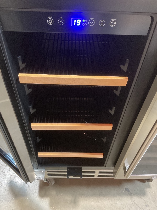 Photo 1 of **SCRATCHES/DENTS ON SIDE**30" Wine and Beverage Refrigerator - Dual Zone Wine and Beverage Cooler, Under Counter/Freestanding Wine and Beer Fridge Holds 29 Bottles & 110 Cans - Ideal for Home, Bar, and Office-Premium Cooling