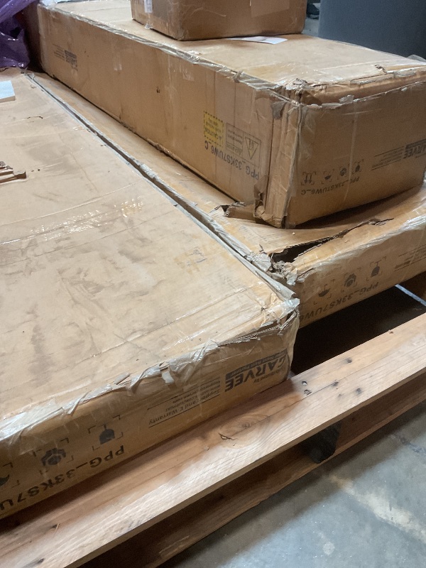 Photo 1 of **4 BOXES. SELLING FOR PARTS AS PARTIAL SET. BOXES-A,B,C, AND E OF SET. Dents/SCRAPES**GarveeLife 20x20x9 ft Oversized Metal Carport with Galvanized Steel Roof, Heavy Duty Carport for 2 Cars, Metal Garage for Car, Truck, Tractor, Boat