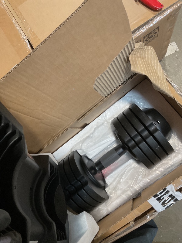 Photo 1 of **2 BOXES. SCRAPES**ALTLER 52LBS Pair Adjustable Dumbbells Set Premium Rubber Coated Dumbbell Set with Secure Locking Mechanism for Safe & Customizable Strength Training