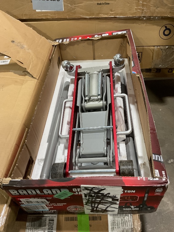 Photo 1 of **DIRT**Jack Boss 3 Ton Low Profile, Aluminum and Steel Racing Floor Jack with Dual Pistons Quick Lift Pump for Sport Utility Vehicle, Lifting Range 3-15/16" min to 18-5/16" max, Net Weight 58.5 lb, Red