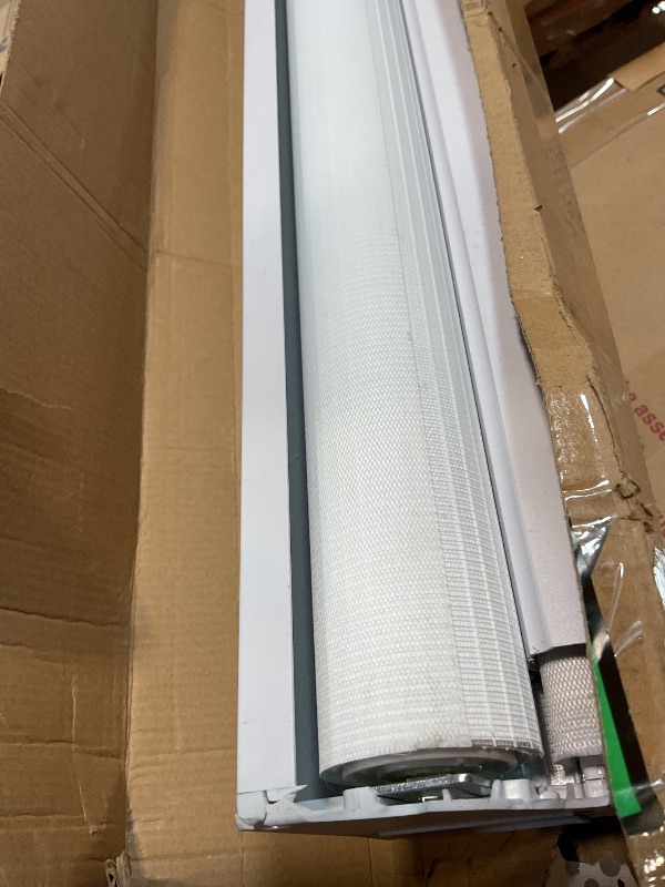 Photo 1 of **MISSING INSTALLATION HARDWARE**Joydeco No Drill Zebra Blinds for Windows, Cordless Day & Night Dual Sheer Roller Shades, Easy Installation, Free-Stop Lift System, Light Filtering Privacy Blinds for Home(White,70" W x 75" H)