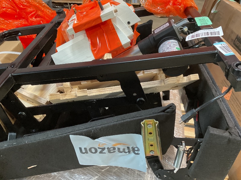 Photo 1 of **SELLING FOR PARTS**DUMOS Power Lift Recliner Chair with Vibration Massage and Heat for Elderly, Ergonomic Overstuffed Breathable Fabric Reclining Chair with 3 Pockets, Remote Control, Living Room, Bedroom, Grey