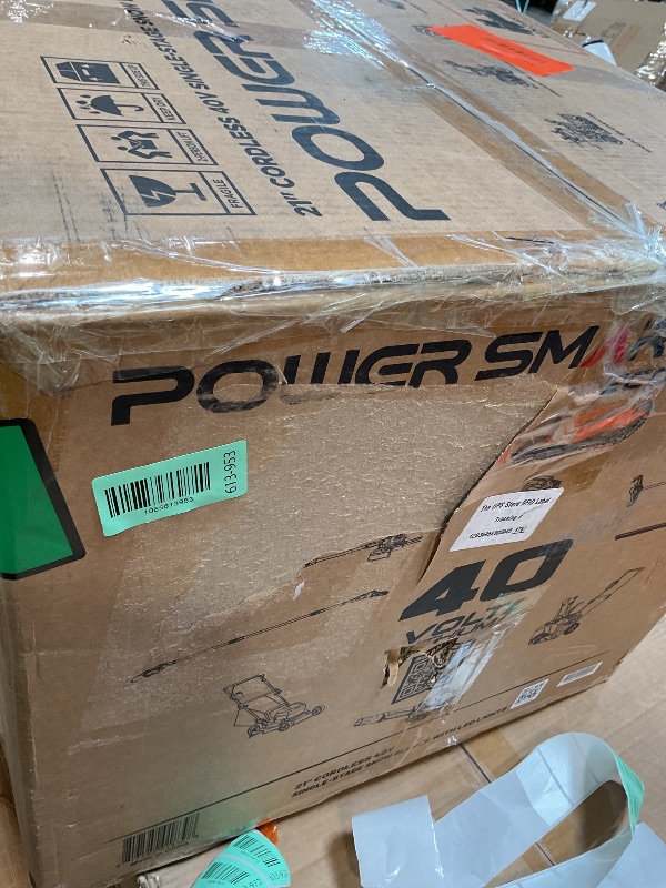 Photo 1 of **MINOR USE WEAR**PowerSmart 40V Cordless Snow Blower, 21'' Cleaning Width/6'' Cleaning Depth Snow Blower with LED Light & 30 FT Throwing Distance, Battery and Charger Included,Perfect for Driveway,Garden, Deck,Garage