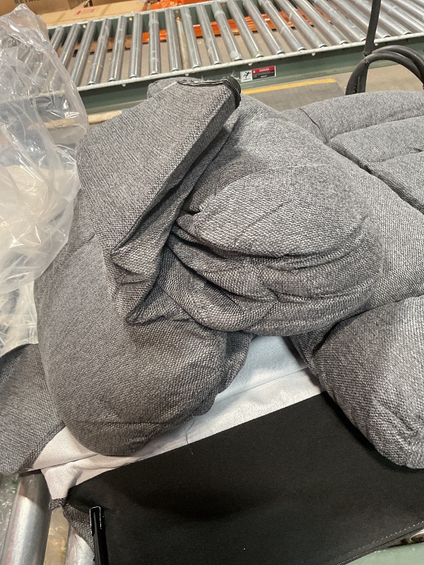 Photo 1 of ****TOP PIECES ONLY CAN BE USED FOR REPLACEMENT ***Eiayeebil Oversized Swivel Rocker Recliner Chair for Adult, Rock Recliner for 350lb Big Man, Extra Wide Manual Recliners, Overstuffed Soft Rocking Sofa Chair,Light Grey