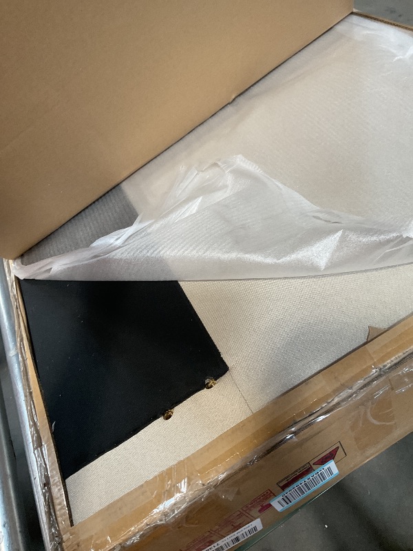 Photo 1 of *** BOX 1 OF 2/ PARTIAL SET MISSING ASSEMBLY PIECES*** Ball & Cast Twin XL Size Daybed with Storage Drawers and LED Light, Extendable Linen Upholstered Day Bed Frame with Channel Tufted Backrest,Twin XL to King Trundle Bed,No Box Spring Needed, Beige