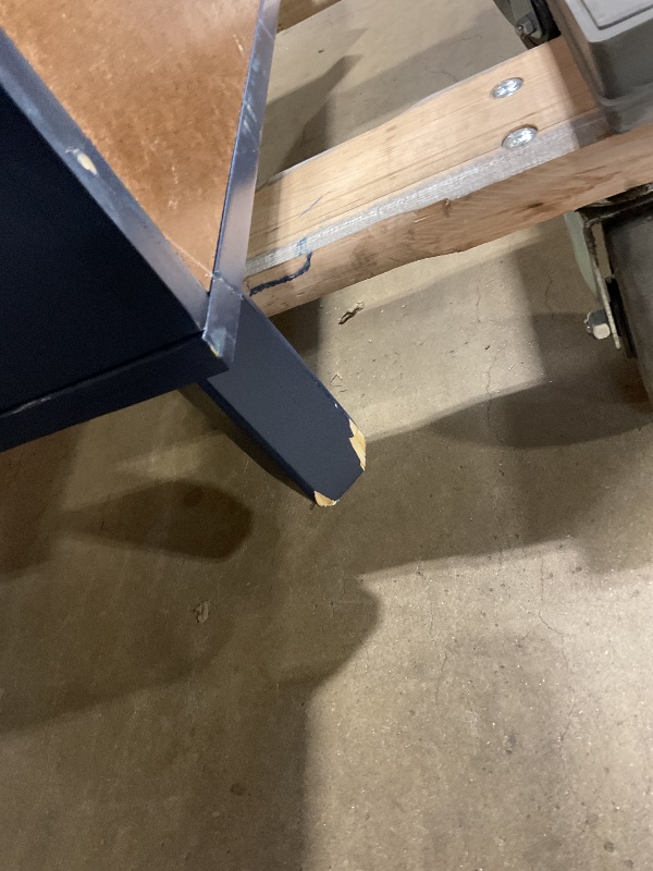 Photo 1 of **DRAWER NEEDS ASSEMBLY. ONE LOOSE DRAWER HANDLE. SCRAPES**Plank+Beam Solid Wood Classic 5-Drawer Solid Wood Dresser, Storage Dresser for Bedroom, Chest of Drawers, Blue