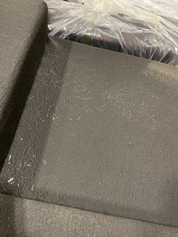 Photo 1 of **SELLING AS PARTIAL SET. DIRT**108" Cloud Modular Sectional Couch with L-Shape Chaise, Modern Sectional Sofa with Deep Seat Couch, Ultra Soft Knit Fabric Couches for Living Room, No Assembly Required, Left Facing Chaise (Black)