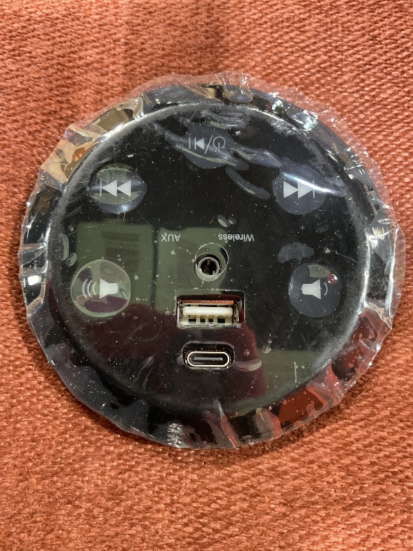 Photo 1 of *** CONSOLE ONLY ***Signature Design by Ashley Modmax Urban Modular Stain Resistant 3-Piece Sectional with Audio Console, Drawer Storage, USB Ports and 2 Accent Pillows, Orange