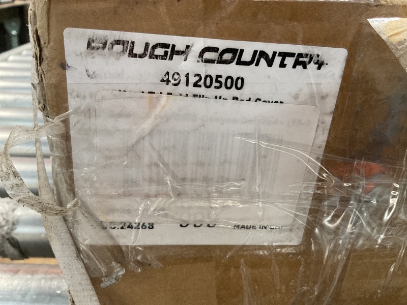 Photo 1 of ** PRODUCT IS FOR A CHEVY COLORADO**Rough Country Hard Tri-Fold Flip Up Tonneau Cover for Chevy Colorado (2024-2026) - Flush Aluminum Bed Cover, Fits 5' Bed w/Utility Rail System