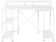 Photo 1 of *** PHOTO FOR REFERENCE ONLY*** COMPUTER DESK, INDUSTRIAL RUSTIC BROWN