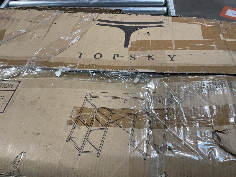 Photo 1 of *** PHOTO FOR REFERENCE ONLY*** COMPUTER DESK, INDUSTRIAL RUSTIC BROWN