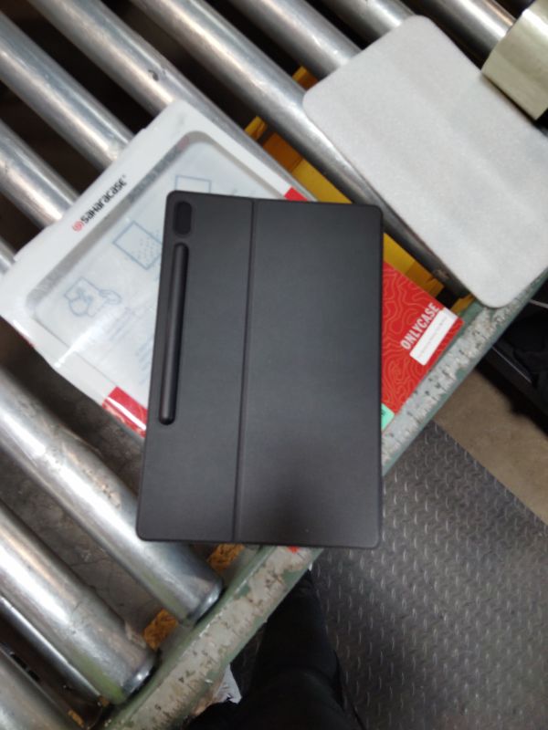 Photo 1 of ***STYLE DIFFERS SEE PHOTOS UNKNOWN MAKE & MODEL TABLET CASE*** SaharaCase Protection Hand Strap Series Case Cover for Samsung Galaxy Tab S7 FE (2021) and S8 Plus (2022) [Shockproof Bumper] Heavy Duty Rugged Protection Antislip Integrated Kickstand - Blac